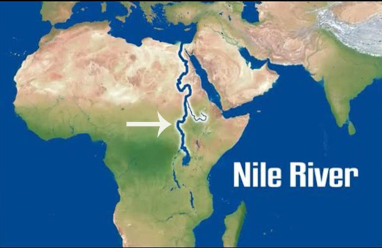 Nile River Map 768x499 